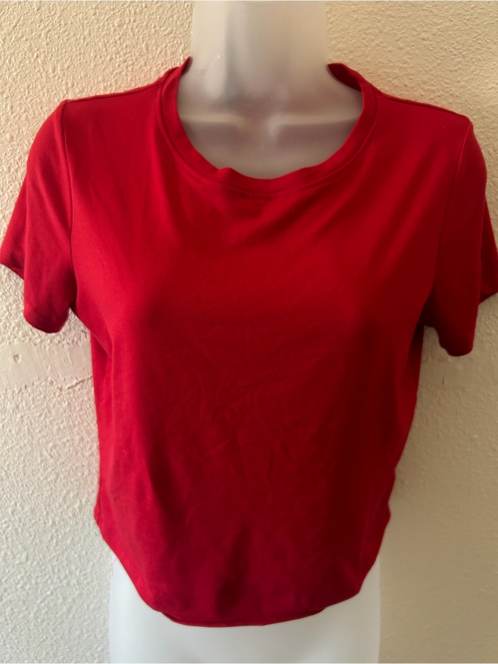 Women's Classic Red Crewneck Tee